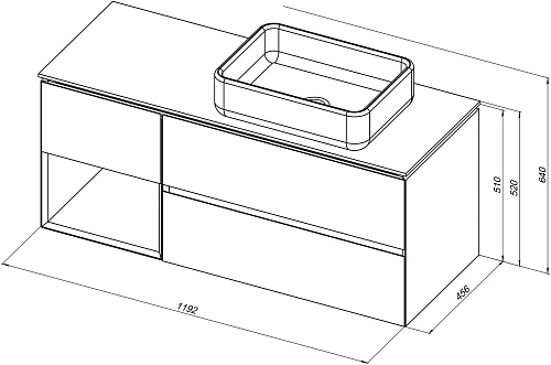 Тумба под раковину Allen Brau Infinity 120 1.21007.CGM R олива матовый Тумба под раковину Allen Brau Infinity 120 1.21007.CGM R олива матовый