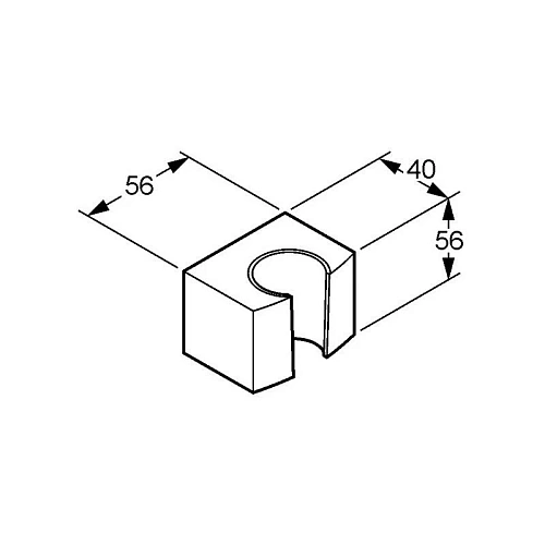 Держатель ручного душа Kludi Joop! 5555105-00 Держатель ручного душа Kludi Joop! 5555105-00