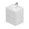 Тумба с раковиной AM.PM Gem M90-FHX0502WG-WCC0502WG подвесная, 50 см push-to-open, белый гля
