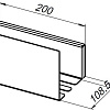 Полка Aquanet Магнум 20x120 белая 00302229 Полка Aquanet Магнум 20x120 белая 00302229