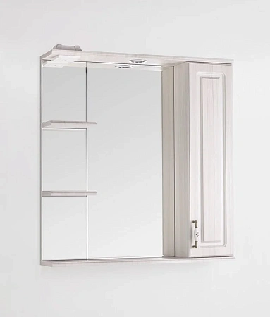 Зеркальный шкаф Style Line Олеандр-2 75/С, рельеф пастель ЛС-00000203 Зеркальный шкаф Style Line Олеандр-2 75/С, рельеф пастель ЛС-00000203