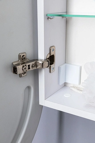 Зеркальный шкаф Aquanet Монте 50 00344787белый, с LED подсветкой Зеркальный шкаф Aquanet Монте 50 00344787белый, с LED подсветкой