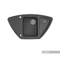 Кухонная мойка Aquaton Лория 1A715032LR210 из литого мрамора, угловая, графит Кухонная мойка Aquaton Лория 1A715032LR210 из литого мрамора, угловая, графит