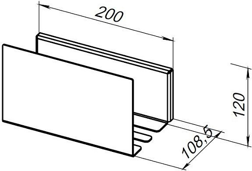 Полка Aquanet Магнум 20x120 белая 00302229 Полка Aquanet Магнум 20x120 белая 00302229