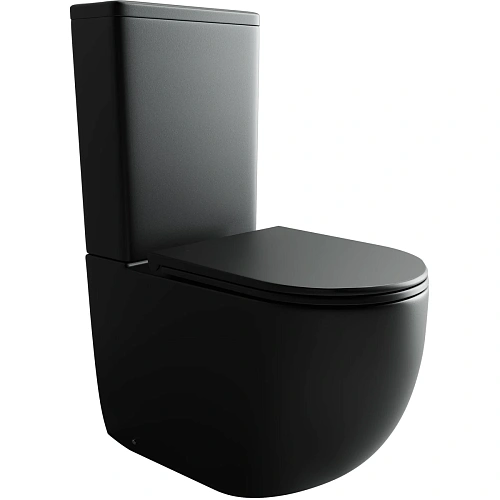 Унитаз напольный Ceramica Nova Metropol CN4001TMB смыв торнадо черный матовый Унитаз напольный Ceramica Nova Metropol CN4001TMB смыв торнадо черный матовый