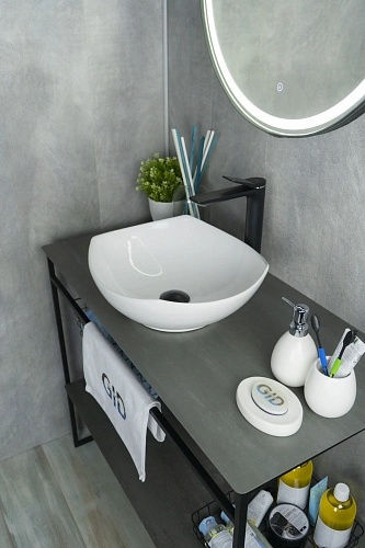 Раковина Gid N9412 51191 накладная белая 41.5x38x14 Раковина Gid N9412 51191 накладная белая 41.5x38x14