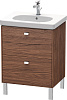 Картинка анонса товара «тумба под раковину duravit brioso br442501021 напольная 62 см орех темный»