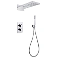 Душевая система ABBER Weiss Insel AF8052 скрытого монтажа без излива, термостат, хром Душевая система ABBER Weiss Insel AF8052 скрытого монтажа без излива, термостат, хром