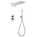 Душевая система ABBER Weiss Insel AF8052 скрытого монтажа без излива, термостат, хром Душевая система ABBER Weiss Insel AF8052 скрытого монтажа без излива, термостат, хром