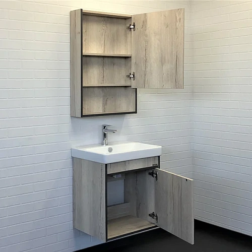 Тумба с раковиной Comforty Вена 55 00-00008928 дуб дымчатый раковина Адриана 55 Тумба с раковиной Comforty Вена 55 00-00008928 дуб дымчатый раковина Адриана 55