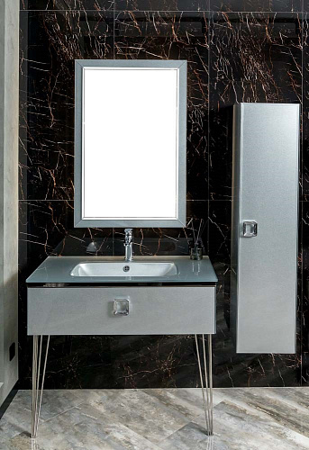 Шкаф-пенал Armadi Art LUCIDO 772-SL серебро GPVMA010 Шкаф-пенал Armadi Art LUCIDO 772-SL серебро GPVMA010