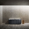 Ванна из искусственного камня ABBER AM9916BW 170x80 универсальная, черно-белая матовая, композитный камень Rock Ванна из искусственного камня ABBER AM9916BW 170x80 универсальная, черно-белая матовая, композитный камень Rock