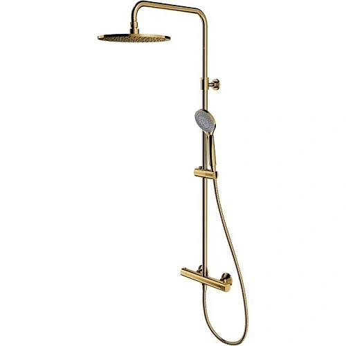 Душевая система OMNIRES Y Y1244LUXLGL золото термостатическая Душевая система OMNIRES Y Y1244LUXLGL золото термостатическая