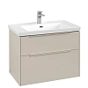 Тумба под раковину Villeroy &amp; Boch Subway 3.0 с подсветкой Cashmere Grey / Cashmere Grey C574L2VN
