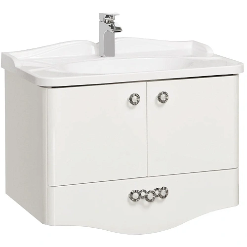 Тумба с раковиной Aquaton Венеция 75 1A1509K0VN010 белая Тумба с раковиной Aquaton Венеция 75 1A1509K0VN010 белая