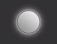 Зеркало Cersanit ECLIPSE (A64146) 60x60 с подсветкой круглое в черной рамке 64146