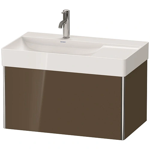 Тумба под раковину Duravit XSquare XS406206161 подвесная 78 см Коричнево-оливковый глянцевый Тумба под раковину Duravit XSquare XS406206161 подвесная 78 см Коричнево-оливковый глянцевый