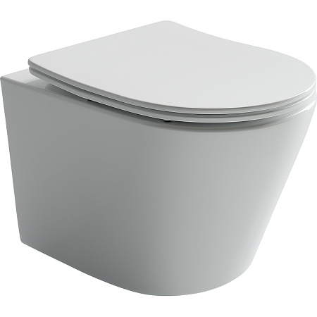 Комплект унитаза Ceramica Nova Balearica Rimless CN6000 c шумоизоляцией CN1000 инсталляцией Envision клавишей смыва Flat белый и креплениями CN1002W