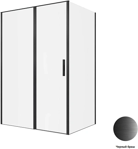 Душевой уголок Allen Brau Priority 140x100 3.31036.BBA + 3.31048.BBA черный браш Душевой уголок Allen Brau Priority 140x100 3.31036.BBA + 3.31048.BBA черный браш