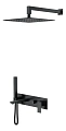 Душевая система Boheme Qubic Matt Black 474-B Душевая система Boheme Qubic Matt Black 474-B