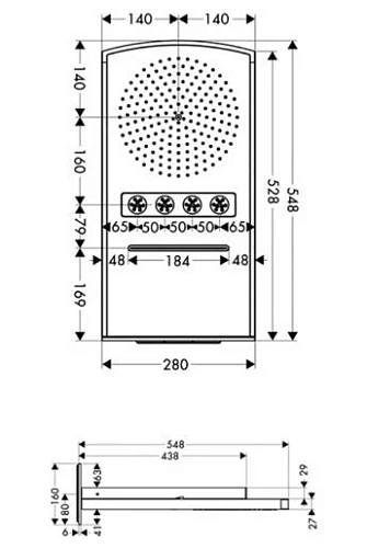 Верхний душ Hansgrohe Raindance Rainfall 28411000 Верхний душ Hansgrohe Raindance Rainfall 28411000
