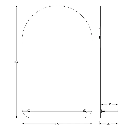 Зеркало Evoform OPTIMA, BY 0511, 50 x 80 см Зеркало Evoform OPTIMA, BY 0511, 50 x 80 см