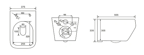 Унитаз подвесной Vincea Tornado Edge VT1-38T, цвет белый, ультратонкое soft-close сиденье Унитаз подвесной Vincea Tornado Edge VT1-38T, цвет белый, ультратонкое soft-close сиденье