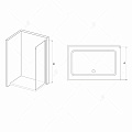 Боковая стенка RGW Z-15 900 мм 03221509-11 хром Боковая стенка RGW Z-15 900 мм 03221509-11 хром