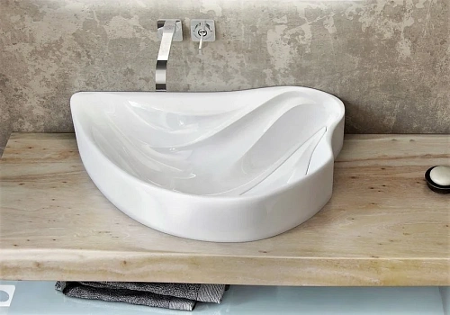 Раковина Velvex Felay 60 Белая с отверстием rkFEL.60-81 Раковина Velvex Felay 60 Белая с отверстием rkFEL.60-81