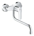 Смеситель для кухни GROHE Eurosmart 2021, настенный монтаж, вынос излива 277 мм, хром (32224003) Смеситель для кухни GROHE Eurosmart 2021, настенный монтаж, вынос излива 277 мм, хром (32224003)