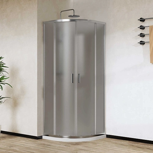 Душевой уголок Vincea City VSQ-5CT900MT, 900x900, хром, стекло текстурное Душевой уголок Vincea City VSQ-5CT900MT, 900x900, хром, стекло текстурное