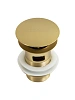 Донный клапан CEZARES CZR-SAT-BORO клик-клак с переливом, брашированное золото Донный клапан CEZARES CZR-SAT-BORO клик-клак с переливом, брашированное золото
