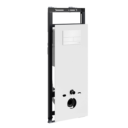 Инсталляция для унитаза WasserKRAFT Salm 27TLT.010.ME.WH.WH04 с клавишей смыва белый Инсталляция для унитаза WasserKRAFT Salm 27TLT.010.ME.WH.WH04 с клавишей смыва белый