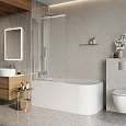 Детальная картинка товара «шторка на ванну belbagno luce-vf-11-100/145-c-cr»
