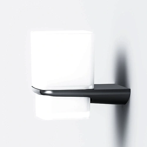 Стакан AM.PM Inspire V2.0 A50A34322 стеклянный, черный Стакан AM.PM Inspire V2.0 A50A34322 стеклянный, черный