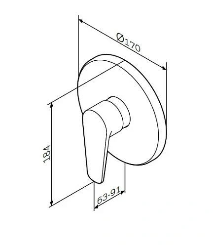 Смеситель для душа AM.PM Inspire F5075000 встраиваемый Смеситель для душа AM.PM Inspire F5075000 встраиваемый