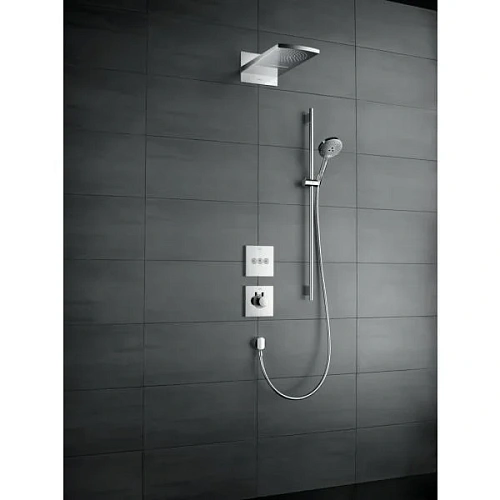 Верхний душ hansgrohe Raindance Rainfall 180 AIR 2jet, белый/хром 28433400 Верхний душ hansgrohe Raindance Rainfall 180 AIR 2jet, белый/хром 28433400