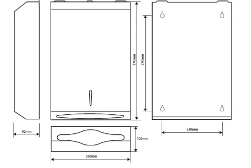 Диспенсер бумажных полотенец Bemeta 113103045 Диспенсер бумажных полотенец Bemeta 113103045