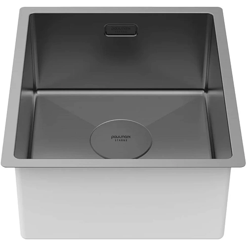Кухонная мойка Paulmark NEXT 38 UNI, PM213844-GM, вороненая сталь,380х440мм 1,2мм Кухонная мойка Paulmark NEXT 38 UNI, PM213844-GM, вороненая сталь,380х440мм 1,2мм