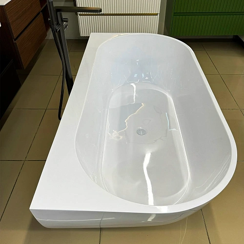 Ванна из искусственного камня Marmo-Elite Монца PBA-167-86-3 1670x860 щелевой перелив, матовая Ванна из искусственного камня Marmo-Elite Монца PBA-167-86-3 1670x860 щелевой перелив, матовая