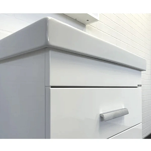 Тумба с раковиной Comforty Никосия 60П 00-00011161 белый глянец раковина Fest 60 Тумба с раковиной Comforty Никосия 60П 00-00011161 белый глянец раковина Fest 60