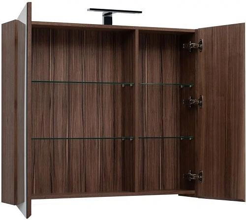 Зеркальный шкаф Aquanet Нью-Йорк 100 орех 00203955 Зеркальный шкаф Aquanet Нью-Йорк 100 орех 00203955