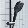 Душевая лейка Damixa Merkur 940020300 квадрат 3 функции, черный Душевая лейка Damixa Merkur 940020300 квадрат 3 функции, черный