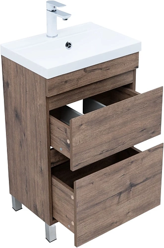 Тумба под раковину Aquanet Нота New 50 00344136 напольная, дуб веллингтон табак Тумба под раковину Aquanet Нота New 50 00344136 напольная, дуб веллингтон табак