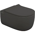 Унитаз подвесной BERGES EGO XL Rimless сиденье EGO XL Slim SO матовый антрацит, микролифт , быстросъ 083218 Унитаз подвесной BERGES EGO XL Rimless сиденье EGO XL Slim SO матовый антрацит, микролифт , быстросъ 083218