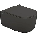 Унитаз подвесной BERGES EGO XL Rimless сиденье EGO XL Slim SO матовый антрацит, микролифт , быстросъ 083218 Унитаз подвесной BERGES EGO XL Rimless сиденье EGO XL Slim SO матовый антрацит, микролифт , быстросъ 083218