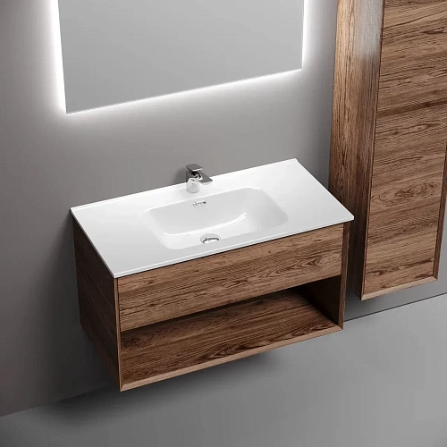 Тумба под раковину Sancos Marmi 1.0 MR1.090ECH 890х445х520 дуб чарльстон, подвесная Тумба под раковину Sancos Marmi 1.0 MR1.090ECH 890х445х520 дуб чарльстон, подвесная