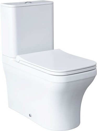 Чаша напольного унитаза Allen Brau Infinity 4.21012.20 с крышкой, белый глянец Чаша напольного унитаза Allen Brau Infinity 4.21012.20 с крышкой, белый глянец