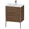 Картинка анонса товара «тумба под раковину duravit xviu xv44880b121 напольная 60 см орех темный»