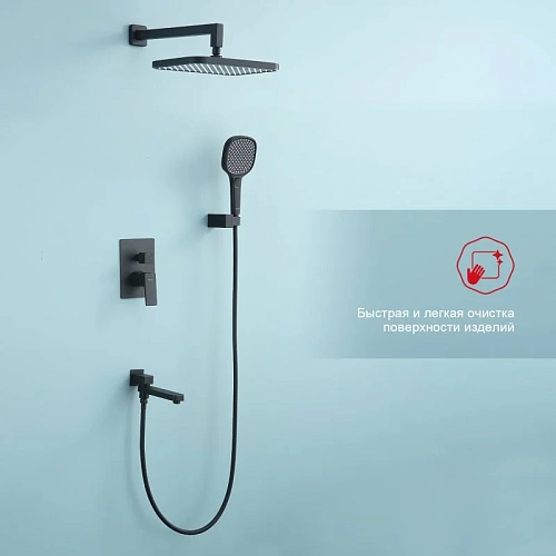 Душевая система Raglo R30.27.06 встраиваемая, черный Душевая система Raglo R30.27.06 встраиваемая, черный